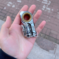 迪朗 不鏽鋼 噴砂改拋光 表面處理 鑲嵌封晶 刀墜編織 劃痕修復 貼片 Fidget Spinner, 如圖所示, 1個