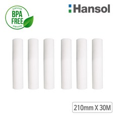 바이메리 한솔정품 팩스용지 210mm X 30M 6롤 감열지/groce