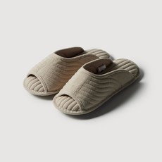 [JAJU/자주] 퀼팅 워셔블 거실화_M_베이지, 1개, 베이지