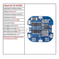 LIFEPO4 BMS 4S 12V 32700 철 32650 18650 인산염 21700, 2) 3 PCS - lifepo4 4S 8A