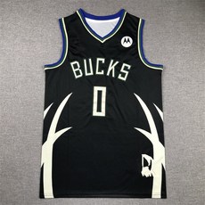 밀워키 벅스 농구 유니폼 릴라드 자수 훈련복 상하의 세트