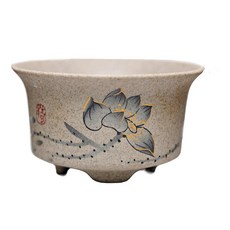 自在坊茶具 粗陶墨荷杯 60ml 陶瓷品茗杯 禪意茶具, 1個