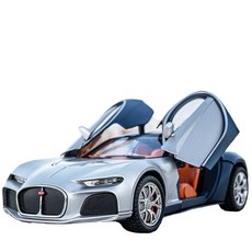 1:24 부가티 대서양 Bugatti ATLANTIC다이캐스트 합금 자동차 모형 장식품 메탈 장난감 미니카 모델카, 실버 블루1, 1개