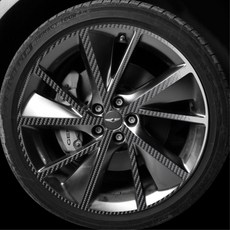 제네시스 GV70 21인치 휠마스크 데칼스티커 호환 차량용품 첫차, 카본 무광, 1세트