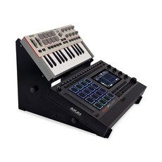 XTS 데스크탑 스탠드 XL 11.8인치 - 믹서 / DJ 컨트롤러 키보드 유로랙용 20.8인치 크기 길이 조절 가능 조립 및 크기 조정이 용이함, 2Tier