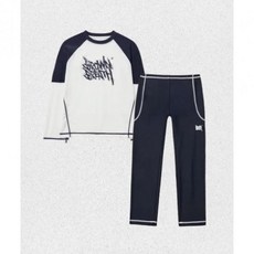 매장정품 브라운브레스 BROWNBREATH 키즈 COLOR BLOCK RASH GUARD SETUP - WHITE KLMMSWT01-2 1490594