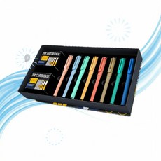 JiaoJiRen 지아오지렌 펜촉 캘리그라피 만년필 세트 8가지 닙 잉크 카트리지 60개 입문자용 XJ