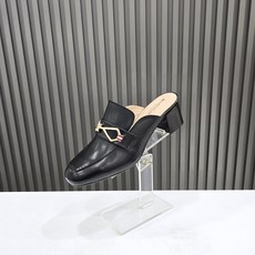 탠디by미셸 여성 스퀘어 부드러운가죽 골드버클 쿠션 5cm 블로퍼(12P3012A)
