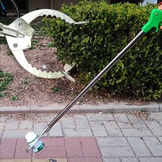 M7H_ 빨래 꺼내는 서서 정리 신발 허리 디스크 통돌이 접이식 다용도 멀리있는 물건 집게 세탁기 높은곳 구두 쓰레기 휴지 청소 만능 고무 악어 롱 찝게, 2개