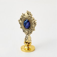 火漆蠟章手柄 火漆章手柄 火漆蠟粒 復古金屬帶鑽 火漆印章手柄 星空圖案手柄-N0175, 1個, 銅色星空手柄