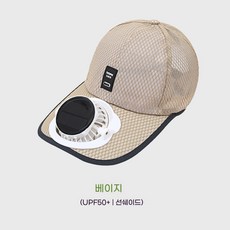 SUUNI 캡 모자 성인 여름 태양광 충전 가능 선풍기 모자 남녀 통기망 자외선 차단 옥외 차양 4-8시간 사용가능, 1개, 카키