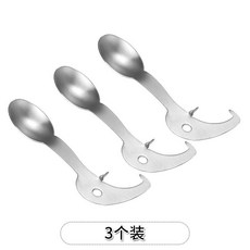 POSY 304不銹鋼百香果開果器鷄蛋果勺子開口器 開百香果專用勺廚房工具, 創意百香果開殼器3個裝, 1個