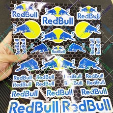 레드불 오토바이 스티커 탱크 로고 헬멧 엠블럼 데칼 비닐, B1023-1
