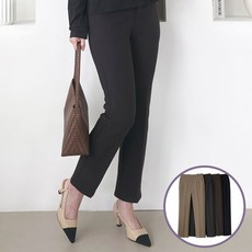 [노블리스오블리제]일자 밴딩 팬츠 여성 편한 바지 국산 정장 엄마 중년 슬랙스