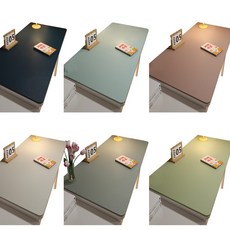 好的家居 馬卡龍桌墊 環保TPU材質 防水防污 不反光書寫墊 餐桌電腦桌適用 抹茶綠 100x60cm, 1個, 抹茶綠,100x60cm