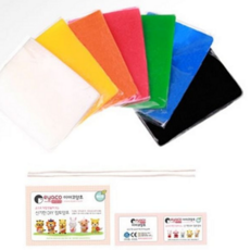 조물락 점토 창의력 교육용 핸드메이드 어린이 점토 미술 활동 시트형 만들기 양초