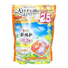 P&G 日本原裝4D洗衣膠囊, 橘色-柑橘馬鞭草(27顆), 1個