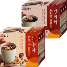 담터 대추차 15T + 쌍화차 15T, 1세트, 15g, 2개, 15개입