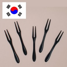 두날 미니포크 블랙, 1개, 500개입