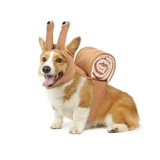 DogLemi 寵物變裝衣 蝸牛造型 派對服裝, 棕色, 1個