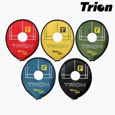 트라이온 헤드커버 라켓 보호 지퍼형 배드민턴채 오남스포츠, 블랙, 1개