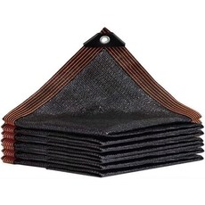 셰이드 천 - 정원 식물용 60-70% 선블록 네팅 야외 침대 메쉬 페르골라 파티오 잔디 선 개 사육장 커버 치킨 코프용, 16'x16', 70% Shade