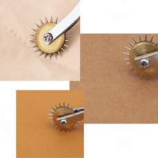 바느질 마킹 휠 가죽 천 스티치 손 바느질 가이드 도구