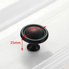 KAK-아메리칸 스타일 블랙 캐비닛 손잡이 단단한 알루미늄 합금 주방 찬장용 서랍 가구 하드웨어