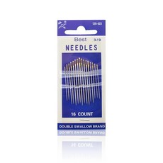 스테인레스 스틸 멀티 사이즈 바느질 바늘 황금 자수 패브릭 크로스 스티치 바늘 키트 도구 바느질 수제 바늘, 023-16개, 1개