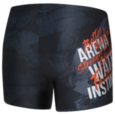 [국내매장판] 아레나 다크 브러쉬 사각 블랙 / 남자 남성 2부 수영복