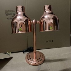 할로겐 워머기 챠핑 조명 예식장 식품, 쌍헤드로즈골드, 기본 모델명/품번