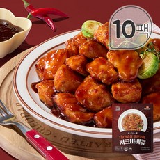 [꼬꼬빌] 심쿵닭가슴살 오븐구이 저크바베큐 100g x 10팩, 10개