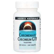소스네츄럴스 크로뮴 피콜리네이트 200mcg 240정, 1개