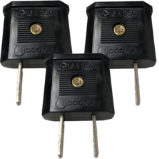 돼지코 110v 해외여행용 전용 변환 플러그 어댑터, 3개