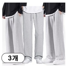 차쿠 1+1+1(3세트) 4계절 남녀공용 와이드 트레이닝 바지 조거팬츠 겨울 기모 일자 츄리닝 슬랙스팬츠 작업바지 빅사이즈