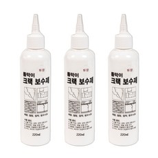 틈막이 방수 보수제 크랙 균열 누수 틈새 침투 방수제, 투명 220ml, 3개