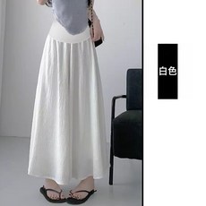 DFMEI 孕婦裝夏季新款寬鬆闊腿褲裙休閒顯瘦九分褲裙