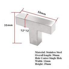 MARUAT 스테인레스 스틸 사각 캐비닛은 다양한 크기의 나사가 있는 주방 드레서 찬장용 브러시드 니켈 서