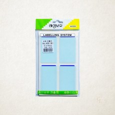 새한 보호 견출지 NO.406 청색 37x64mm 라벨 스티커 1개입