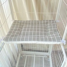 寵物睡墊 貓窩狗窩墊子, 1個, 灰色格子加絨款,XS-超小型（40*22CM）, 灰色