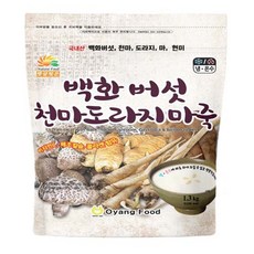 오양식품 햇살빚은 백화버섯 천마 도라지마죽 1.3kg(지퍼백), 1.3kg, 1개