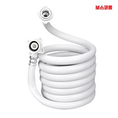 세탁기 급수 호스 3m 기본형 교체 카플링 원터치 커넥터 세탁호스 연장 수도꼭지 부속, 1개, 3m 백색