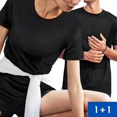 1+1 세븐퍼센트 스탠다드핏 아이스맥스 퀵 드라이 쿨링 빅사이즈 트레이닝 반팔티셔츠 (XXS~3XL)