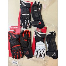 Five RFX3 EVO 新版競技防護長手套 賽車手套 機車手套 防摔手套, 黑白,L