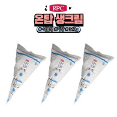 [아이스박스포장] 온탑 식물성 가당 생크림 (케이크만들기 휘핑크림), 3개, 340g