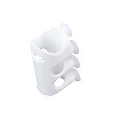 뱀스컴퍼니 펀치리스 무타공 자바라 샤워기거치대, 화이트