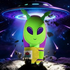 Big Crazy 슬라이딩 장갑 청소년 아동용 야구 소프트볼 왼손 및 오른손을 위한 손 보호 유연하고 통기성이 좋은 내구성 재미있는 디자인 외계인