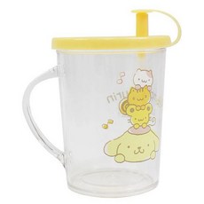 現貨正版 三麗鷗 布丁狗 水杯 台灣製 兒童吸管杯 單耳杯 潄口杯 食品級PP, 1個, 吸管杯