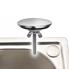 잔대리 스텐 싱크대 홀 커버 구멍 마개, 1개, 무광실버