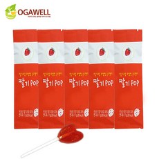 오가웰 딸기POP, 5개, 7g